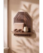 Artmtkwll10 wenge wandplank - 26x25x13 cm