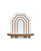 Étagère murale Artmtkwll10 blanche - 26x25x13 cm