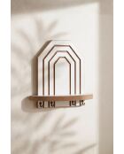 Étagère murale Artmtkwll10 blanche - 26x25x13 cm