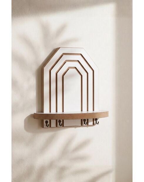 Étagère murale Artmtkwll10 blanche - 26x25x13 cm