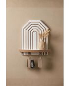 Étagère murale Artmtkwll10 blanche - 26x25x13 cm