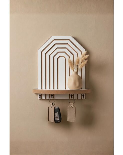 Étagère murale Artmtkwll10 blanche - 26x25x13 cm