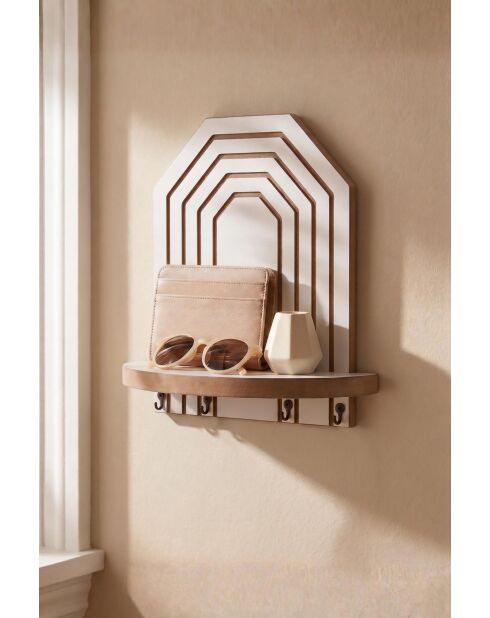 Étagère murale Artmtkwll10 blanche - 26x25x13 cm