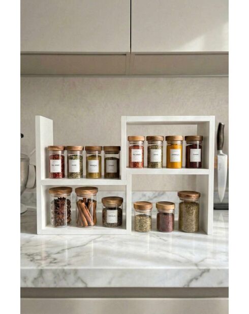 Étagère de cuisine Ck24C blanche - 60x40x13,4 cm