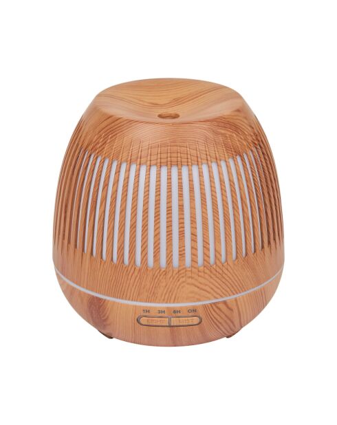 Diffuseur huiles essentielles LED lanterne bois - 17x13x17 cm