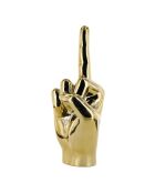 Set de 3 estatuas de la mano dorada, 11,5 x 27 x 9,5 cm