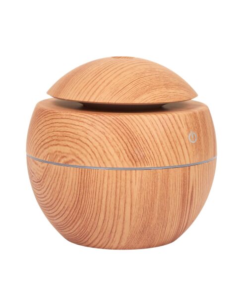 Diffuseur sphère effet bois - 9,9x10x9,9 cm