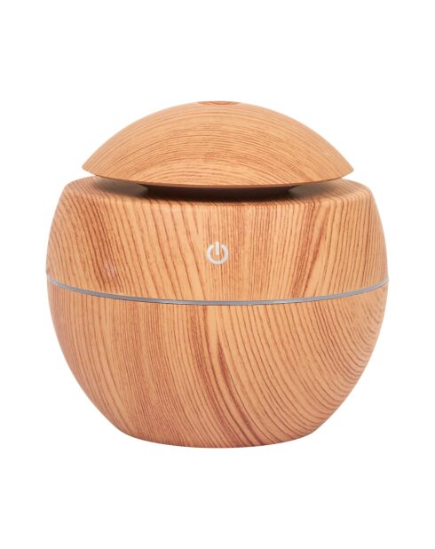 Diffuseur sphère effet bois - 9,9x10x9,9 cm