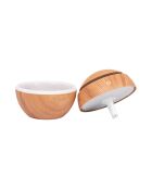 Diffusore a sfera effetto legno - 9,9x10x9,9 cm