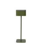 Lámpara de mesa táctil recargable verde - 8x26,5x8 cm