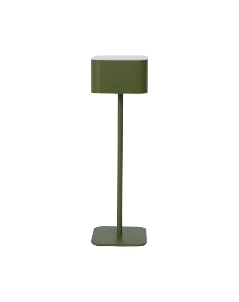 Lámpara de mesa táctil recargable verde - 8x26,5x8 cm