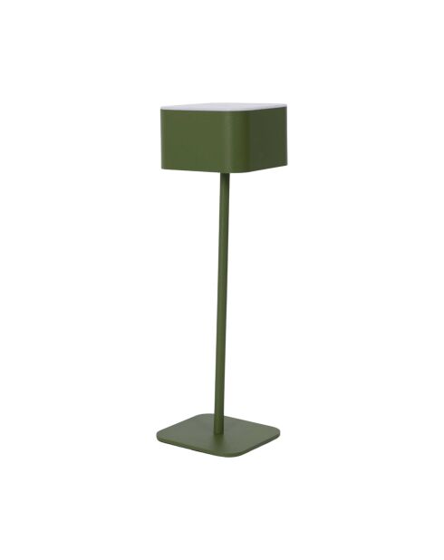 Lámpara de mesa táctil recargable verde - 8x26,5x8 cm