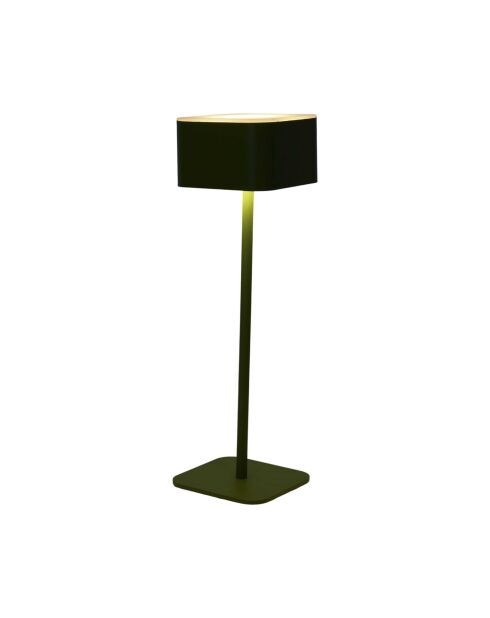 Lámpara de mesa táctil recargable verde - 8x26,5x8 cm