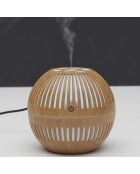 Diffuseur bois rond marron - 10,3x9,5x10,3 cm