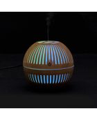 Diffuseur bois rond marron - 10,3x9,5x10,3 cm