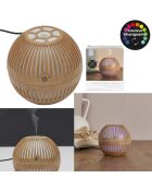 Diffuseur bois rond marron - 10,3x9,5x10,3 cm