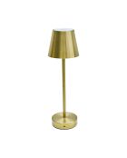Lámpara de mesa recargable USB dorada - H.36 cm