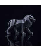 Lion Origami noir noir - 33x21,5x11,5 cm
