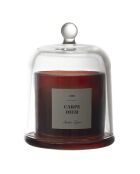 Set di 4 candele profumate latine con campana marrone/nera - 8,5x11x8,5 cm