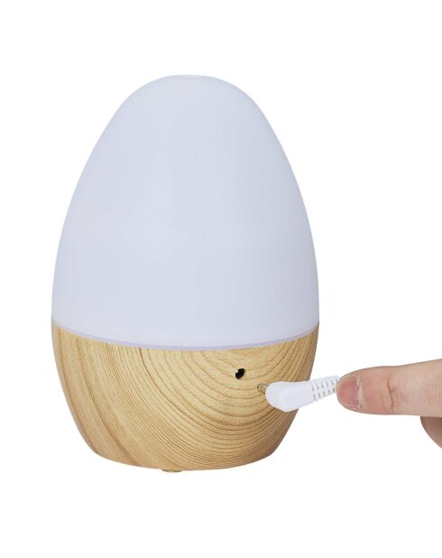 Diffuseur LED USB marron - 130 ml