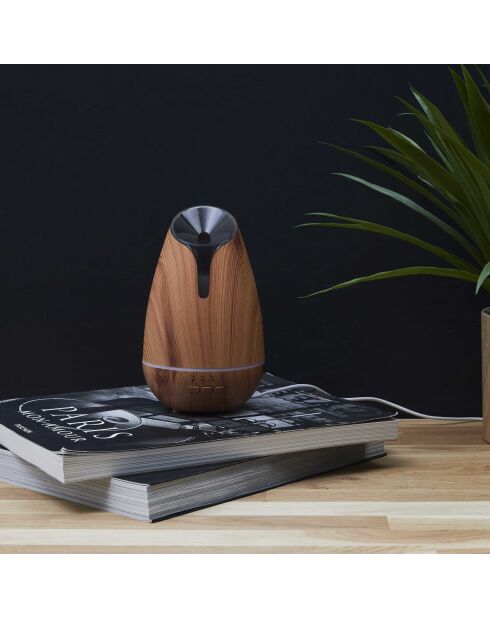 Diffusore USB marrone con stampa su legno - 120 ml