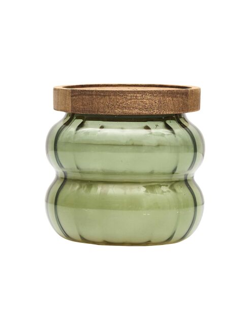Set di 3 candele profumate Softness grigio/terracotta/verde - H.9 cm