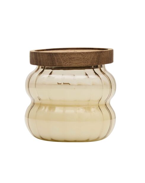 Set di 3 candele profumate Softness grigio/terracotta/verde - H.9 cm