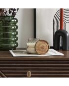 Set di 3 candele profumate Softness grigio/terracotta/verde - H.9 cm
