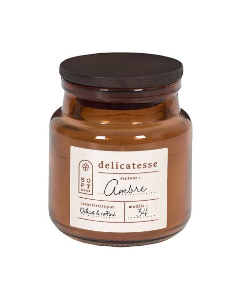 Set di 3 candele profumate in barattolo Softness grigio/terracotta/verde - H.7,1 cm