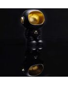 Statue Astronaute noir vide-poche doré/noir - 21,5x28x15 cm