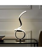Lámpara LED de diseño negro - 15x46x15 cm