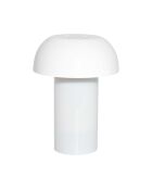 Lámpara y difusor en forma de seta blanca - 14,56x19,6x14,56 cm