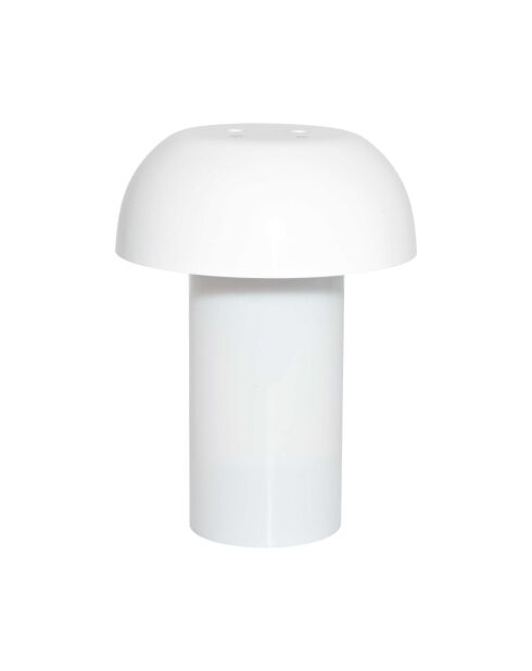 Lámpara y difusor en forma de seta blanca - 14,56x19,6x14,56 cm