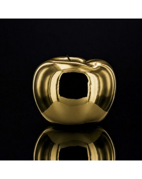 Statue Pomme dorée - 25x27x25 cm