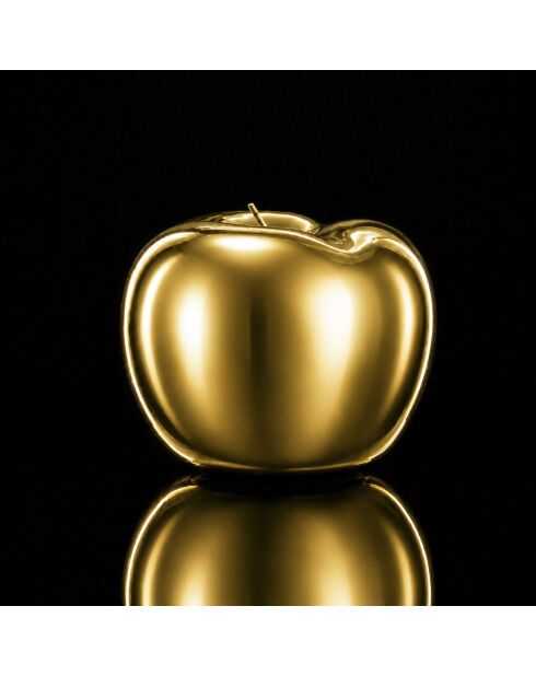 Statue Pomme dorée - 25x27x25 cm