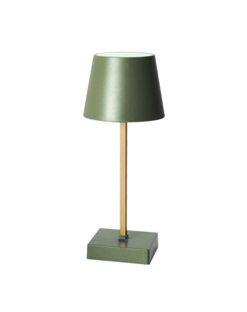 Lámpara de mesa LED táctil verde - 10,5x26x10,5 cm