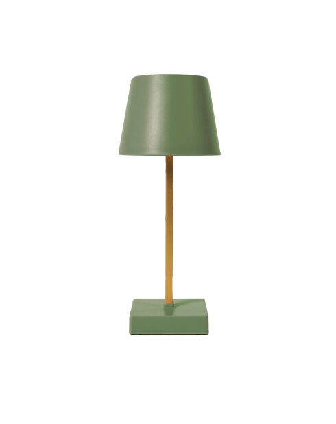 Lámpara de mesa LED táctil verde - 10,5x26x10,5 cm
