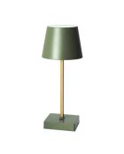 Lámpara de mesa LED táctil verde - 10,5x26x10,5 cm
