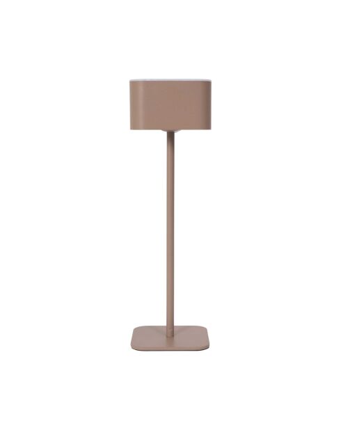 Lámpara de mesa táctil recargable beige - 8x26,5x8 cm