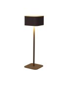 Lámpara de mesa táctil recargable beige - 8x26,5x8 cm