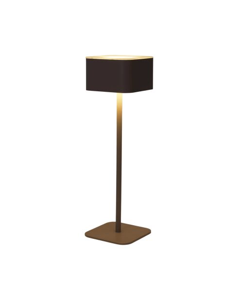Lámpara de mesa táctil recargable beige - 8x26,5x8 cm