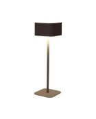 Lámpara de mesa táctil recargable beige - 8x26,5x8 cm