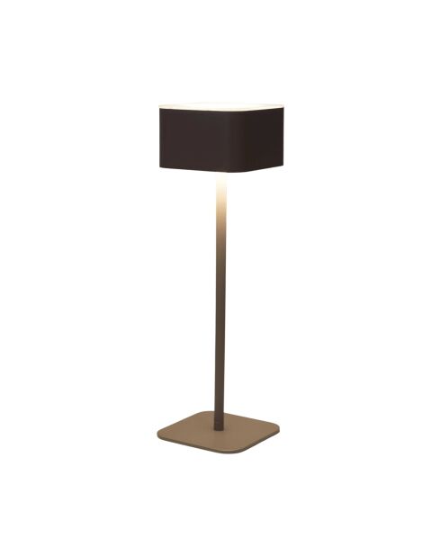 Lámpara de mesa táctil recargable beige - 8x26,5x8 cm