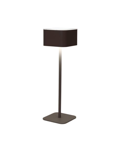 Lámpara de mesa táctil recargable beige - 8x26,5x8 cm