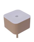 Lámpara de mesa táctil recargable beige - 8x26,5x8 cm