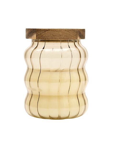 Set di 3 candele profumate Softness grigio/terracotta/verde - H.12,6 cm