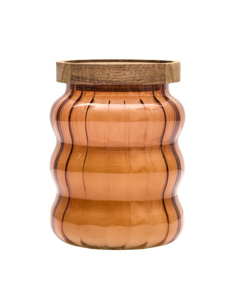 Set di 3 candele profumate Softness grigio/terracotta/verde - H.12,6 cm