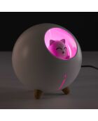 Kawaii kattenluchtverfrisser wit - 11x11x11,5 cm