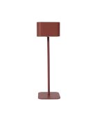 Lámpara de mesa táctil recargable Terra red - 8x26,5x8 cm