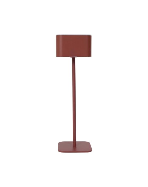 Lámpara de mesa táctil recargable Terra red - 8x26,5x8 cm